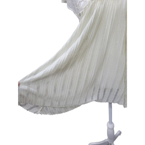 Free People Stars Align Swiss Dot Lace Flowy Sheer Boho Babydoll Tank Top Size M - Picture 14 of 15